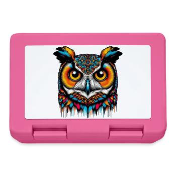 Eule - Brotdose - Pink - Vorne
