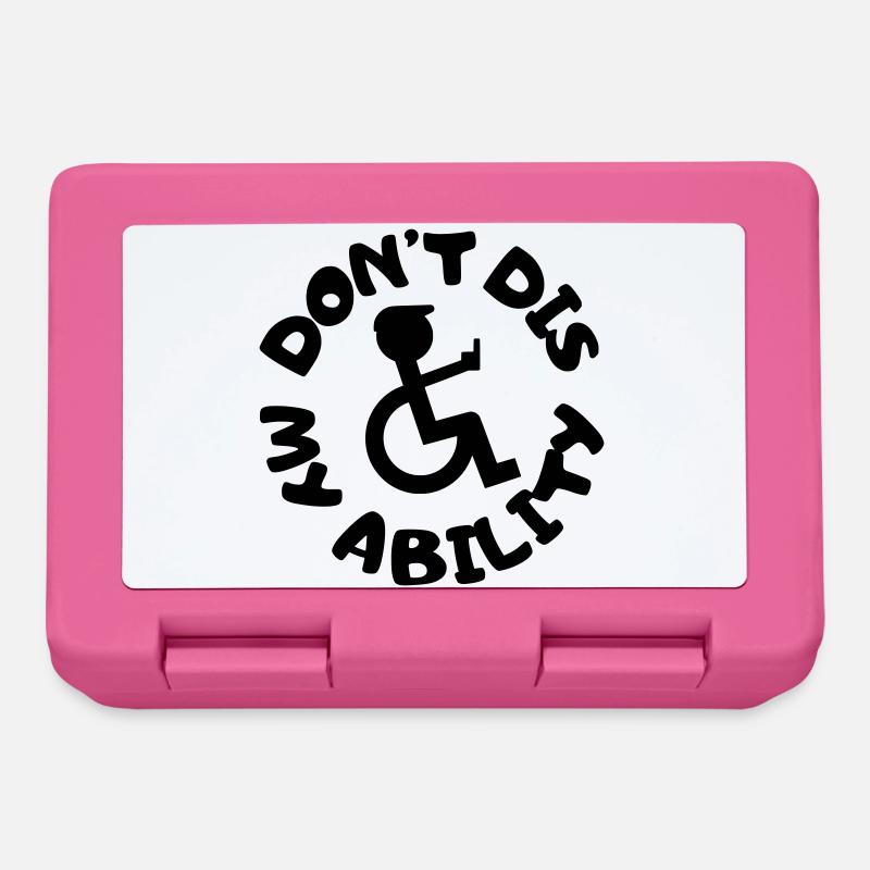 Ne niez pas mon handicap # - Boîte à goûter - rose