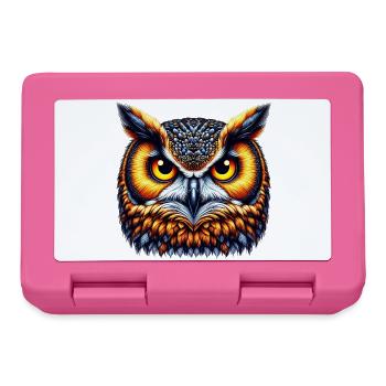 Owl - Lunchbox - pink - Front