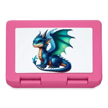 Drache - Brotdose - Pink - Vorne