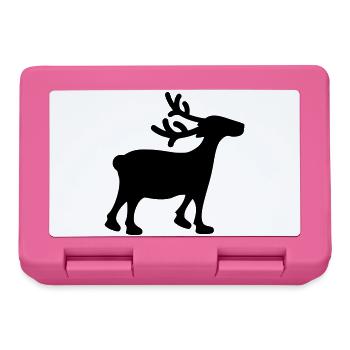 Rentier Xmas 1 - Brotdose - Pink - Vorne