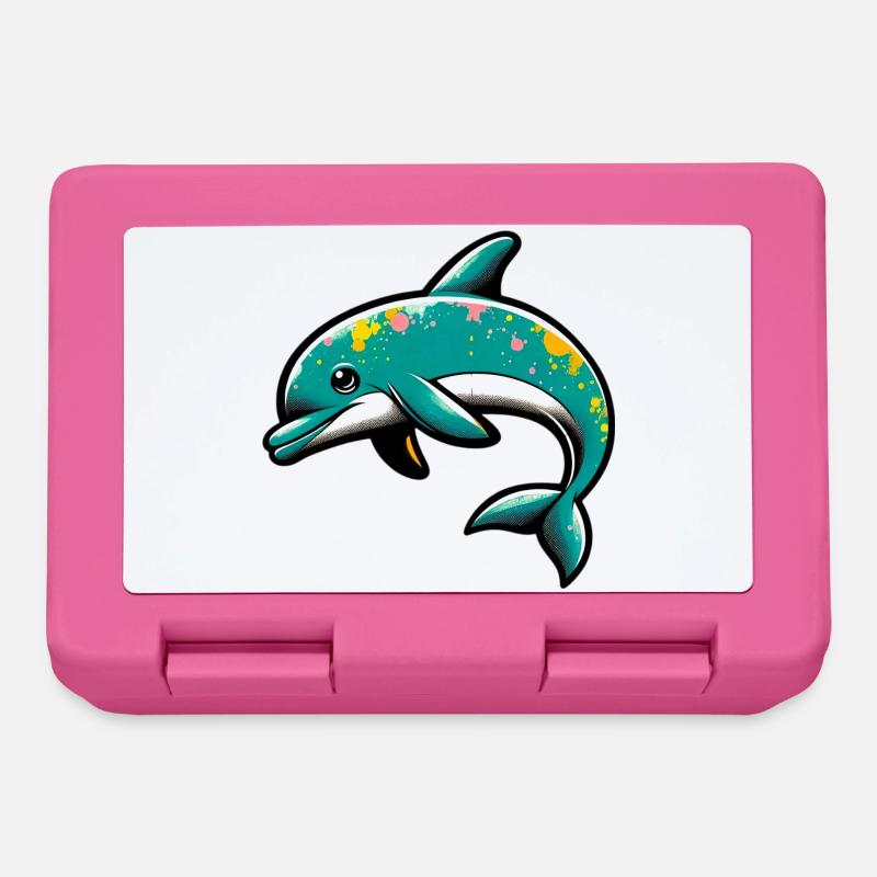 Delfin - Brotdose - Pink