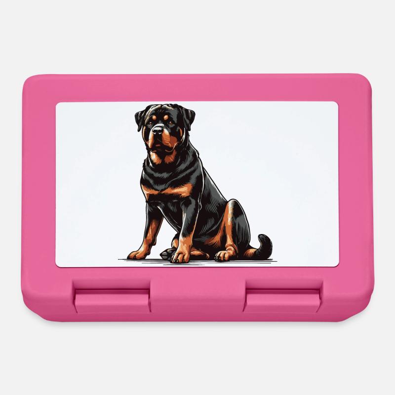 Rottweiler - Boîte à goûter - rose