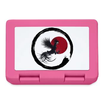 Japanischer Hahn - Brotdose - Pink - Vorne