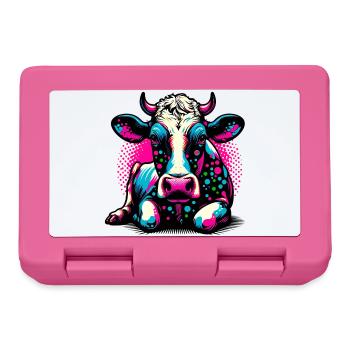 Cow - Lunchbox - pink - Front