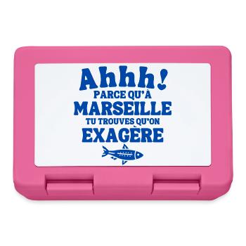 Marseille, I am Marseillais, Marseillais, 13 - Lunchbox - pink - Front