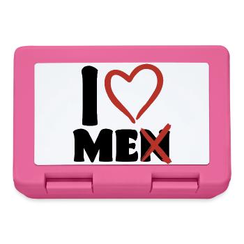 I love men / me - Lunchbox - pink - Front