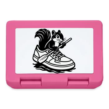 Squirrel in sneakers! - Lunchbox - pink - Front