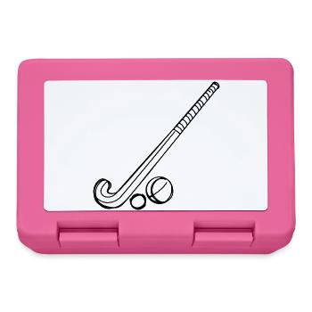 Field hockey stick and ball - Lunchbox - pink - Front