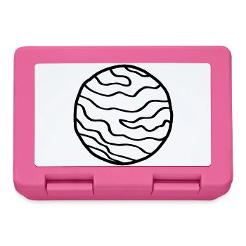 Planète Simple Space Doodle - Boîte à goûter - rose - Devant