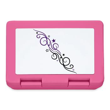 Sterne Ornament Tribal Design - Brotdose - Pink - Vorne