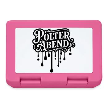 Polter Abend Polterhochzeit - Brotdose - Pink - Vorne
