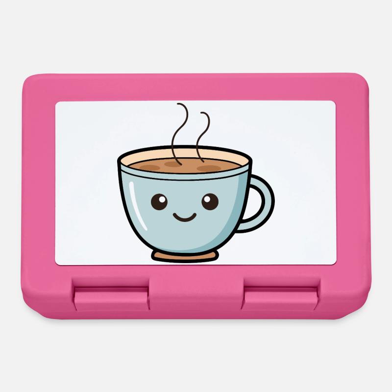 Conception mignonne de tasse à café Kawaii - Boîte à goûter - rose