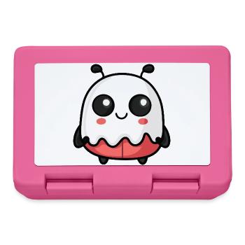 Ladybug Halloween Ghost - Lunchbox - pink - Front