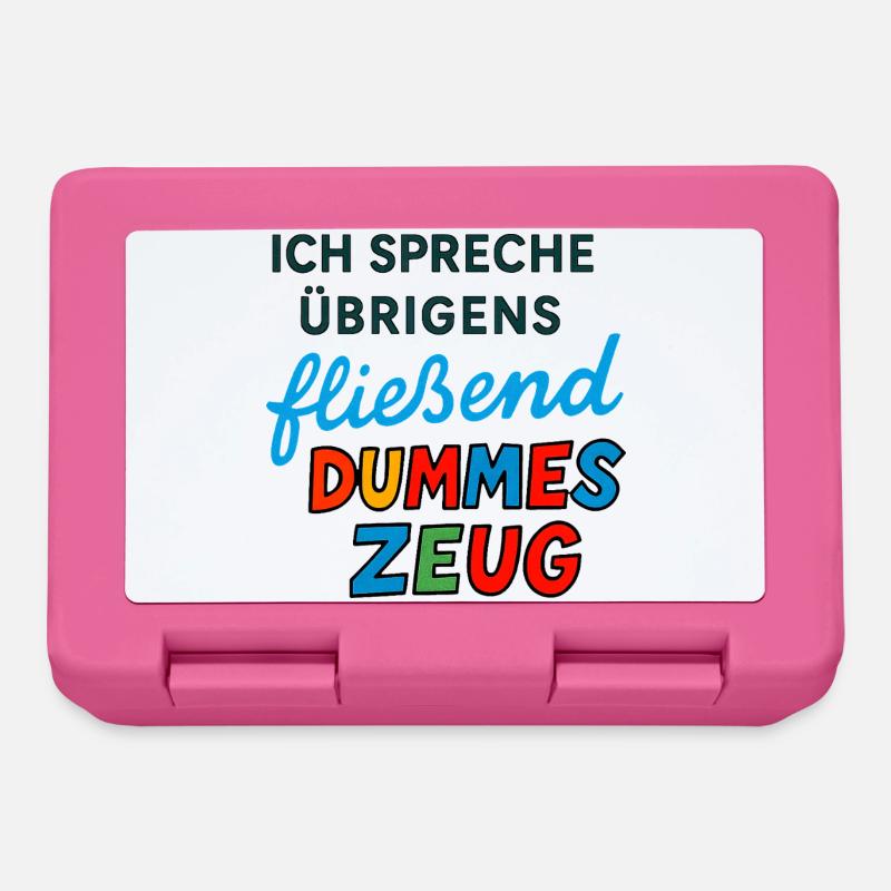 Des trucs stupides – drôle de dire design - Boîte à goûter - rose