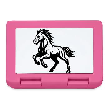 Pferd  - Brotdose - Pink - Vorne