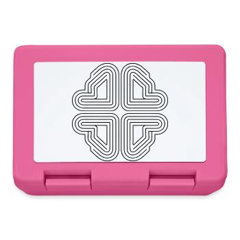 Abstract line art - Lunchbox - pink - Front