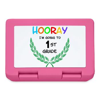 Hurra, ich gehe in die erste Klasse** - Brotdose - Pink - Vorne