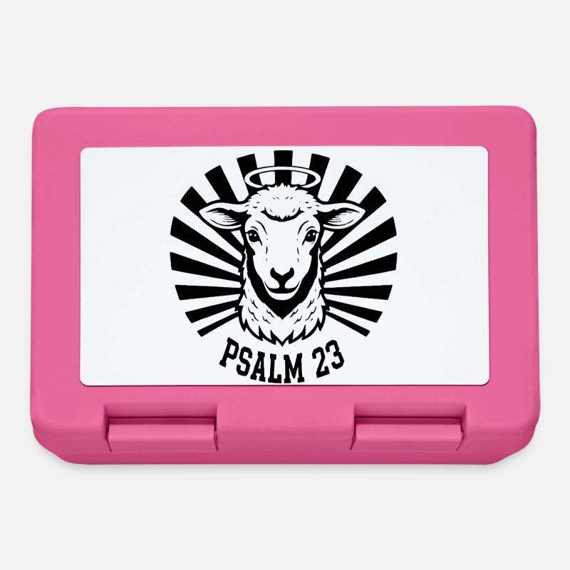 Psalm23-Lamm - Brotdose - Pink