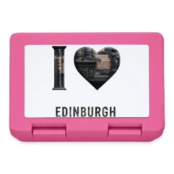 I Love Edinburgh – Stone City Architecture - Brotdose - Pink - Vorne