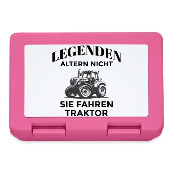 Legends drive tractors - Lunchbox - pink - Front