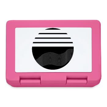 Nuit des lignes fluides - Boîte à goûter - rose - Devant