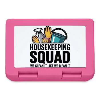Funny Cleaning Design - Lunchbox - pink - Front
