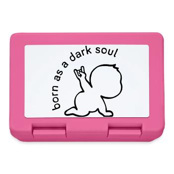 born as a dark soul - Lunchbox - pink - Front