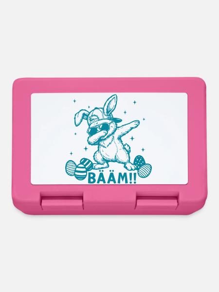 Lustiges Oster Dabbing Osterhase Bääm - Brotdose - Pink