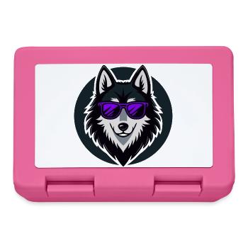 Husky Glam-Lila-Brille - Brotdose - Pink - Vorne