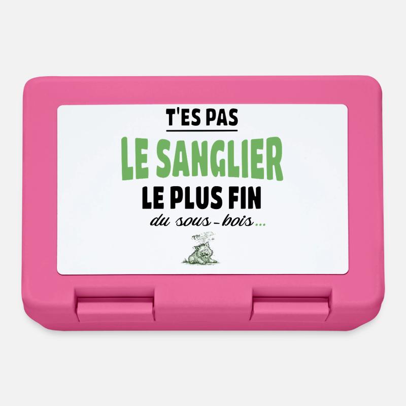T’es pas le sanglier le plus fin du sous-bois - Boîte à goûter - rose