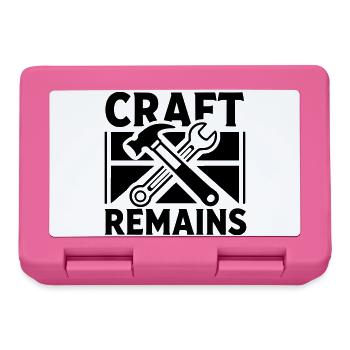 Craft Remains Power Remains - Lunchbox - pink - Front