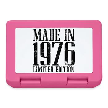 1976 Jahrgang geboren Vintage Geburtstag Geschenk - Brotdose - Pink - Vorne