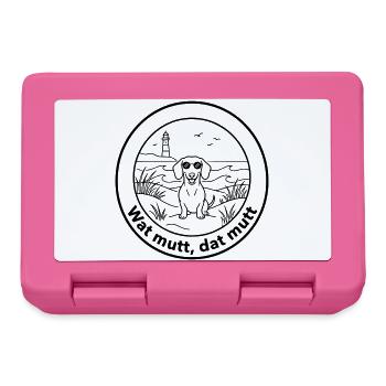 dackel wat mutt dat mutt - Brotdose - Pink - Vorne