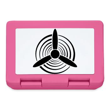 Solid Color Graphic Propeller - Lunchbox - pink - Front