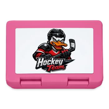 Ente Hockey Maskottchen - Brotdose - Pink - Vorne