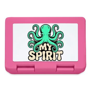 Oktopus Spirit - Brotdose - Pink - Vorne