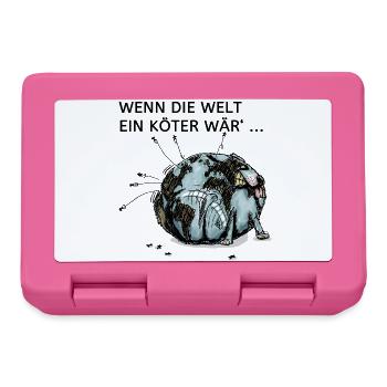 Weltköter - Brotdose - Pink - Vorne