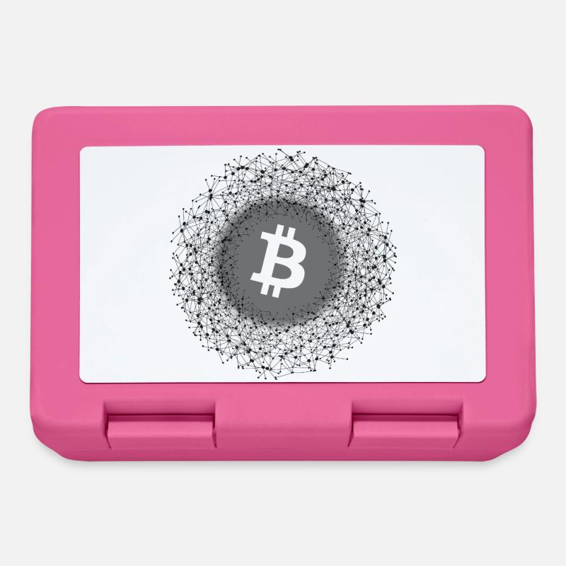 Bitcoin Net Mandala - Boîte à goûter - rose