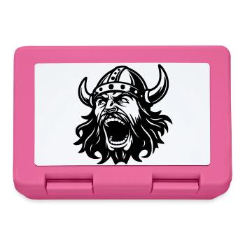 Viking Black Head - Lunchbox - pink - Front