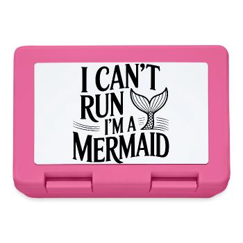 I Can't Run I'm A Mermaid - Lunchbox - pink - Front