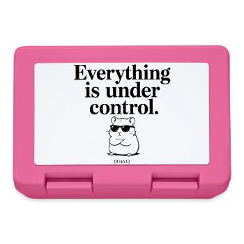 Everything is under Control – Lustiges Hamster... - Brotdose - Pink - Vorne