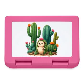 Amis cactus Hérissons dans le paradis du désert - Boîte à goûter - rose - Devant