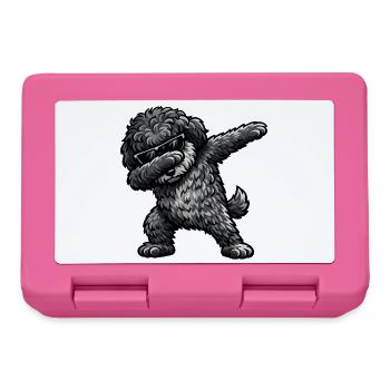 Dabbing Schafpudel - Brotdose - Pink - Vorne