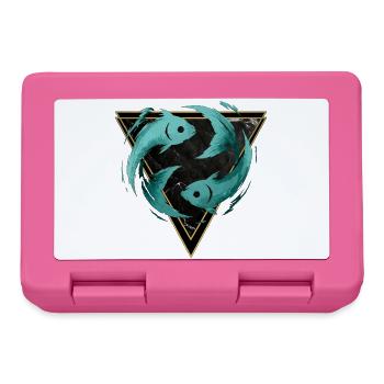 Fische-Wasserzeichen – Tierkreis von Kék-Ina - Brotdose - Pink - Vorne