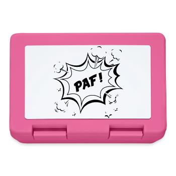 Paf ! - Boîte à goûter - rose - Devant