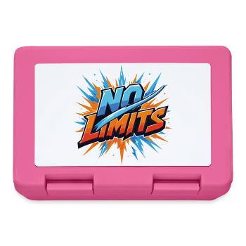 Aucune limite Motivation Gaming Sport Diction Design - Boîte à goûter - rose - Devant
