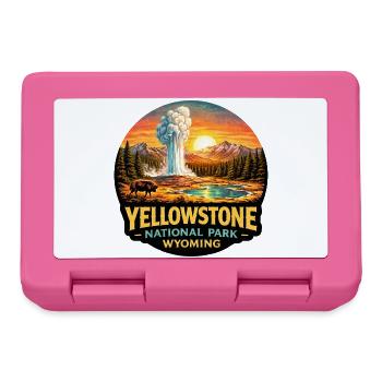 Yellowstone National Park Adventure Nature - Lunchbox - pink - Front