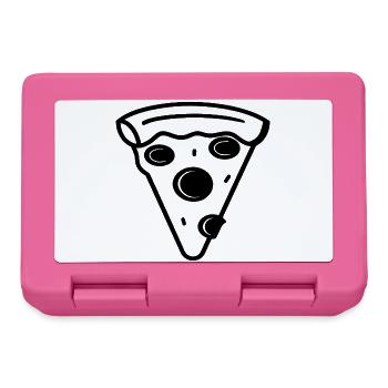 Pizza Piece Drawing - Lunchbox - pink - Front