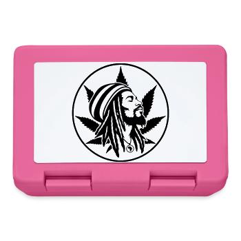 Rasta Cannabis - Brotdose - Pink - Vorne